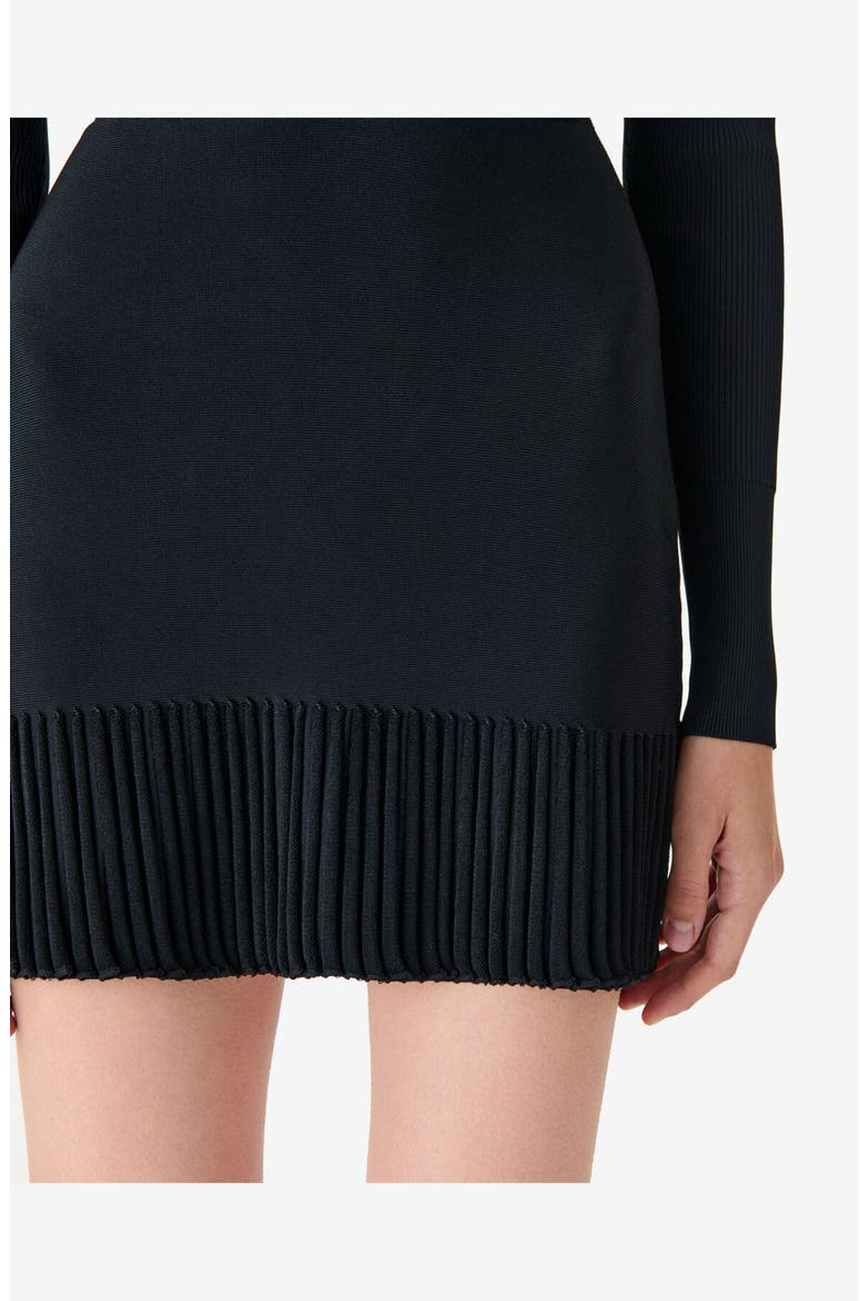 Fannya Knit Skirt, Alternate, color, Black