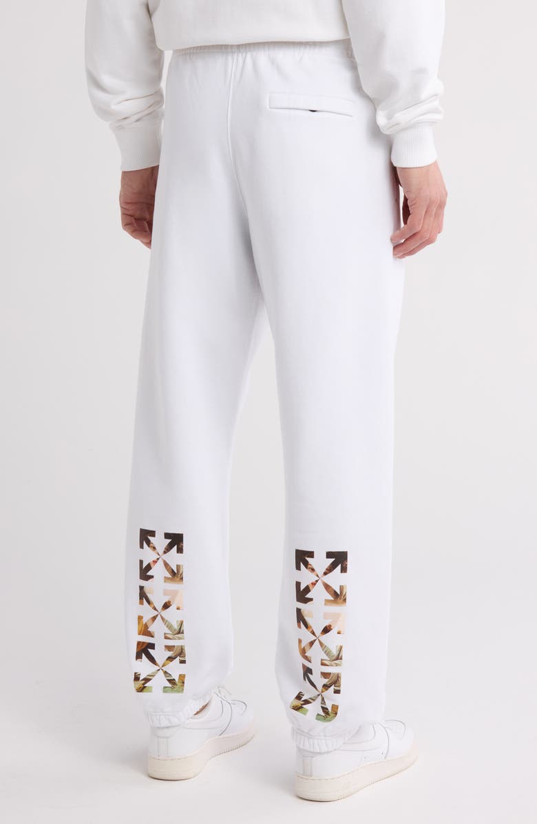 Off-White Caravaggio Lute Slim Sweatpants, Alternate, color, White