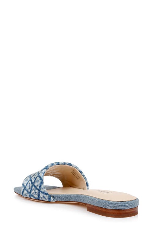 L Agence Aloise Sandal In Light Denim