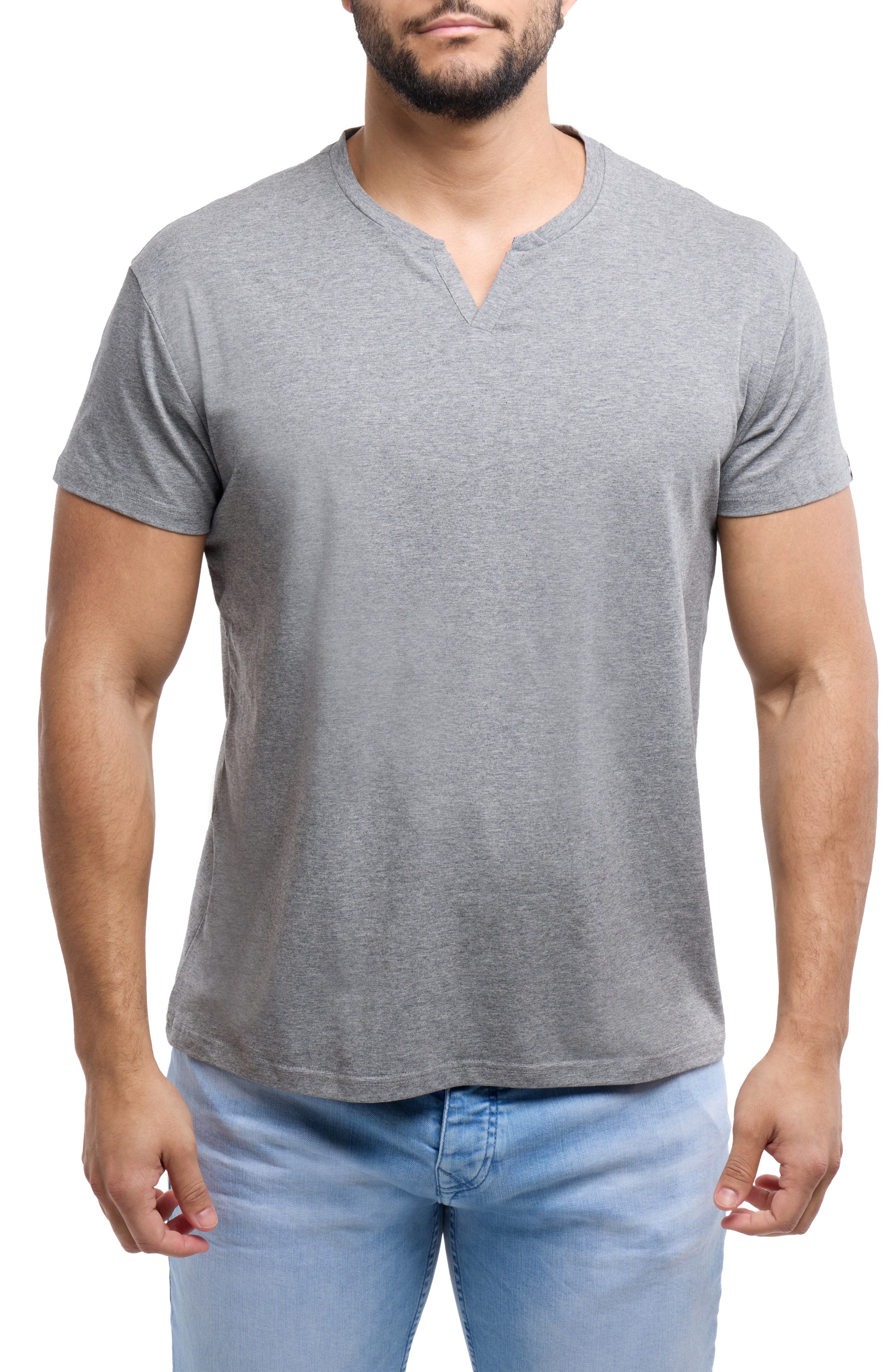 XRAY Split Neck T-Shirt