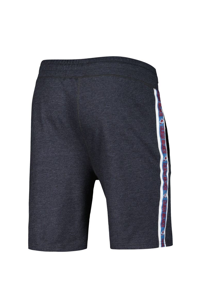 CONCEPTS SPORT Men's Concepts Sport  Charcoal Colorado Avalanche Team Stripe Shorts, Alternate, color, 