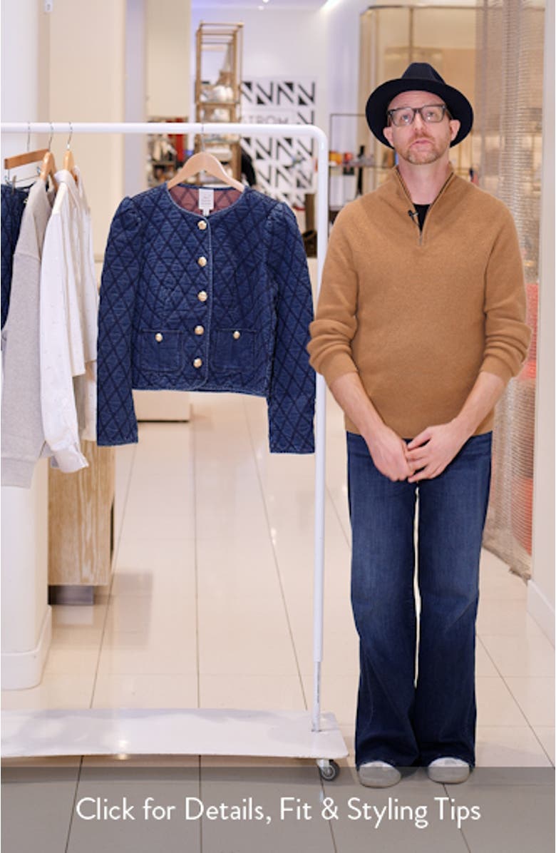 Gretchen Quilted Denim Jacket, sales video thumbnail