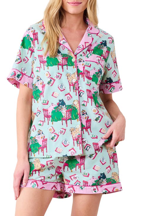 Short Organic Cotton Pajamas Set