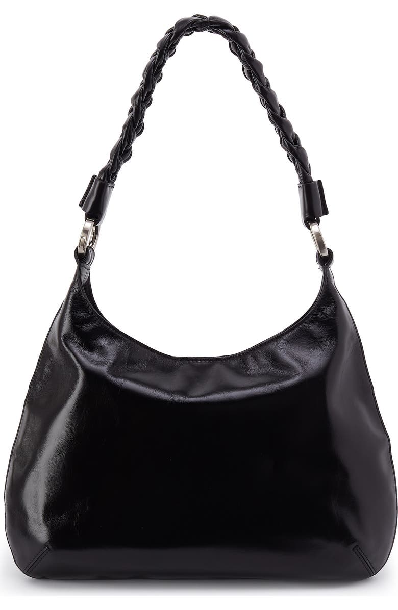 HOBO Madison Leather Shoulder Bag, Main, color, Black