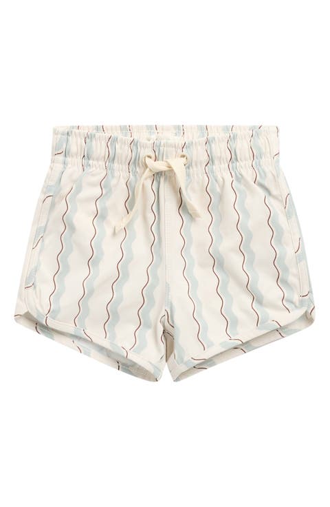 Wave Stripe Swim Trunks (Baby)