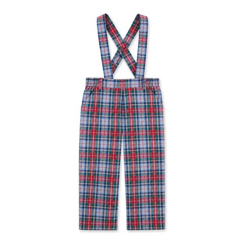 Plaid Pant with Removable Suspenders