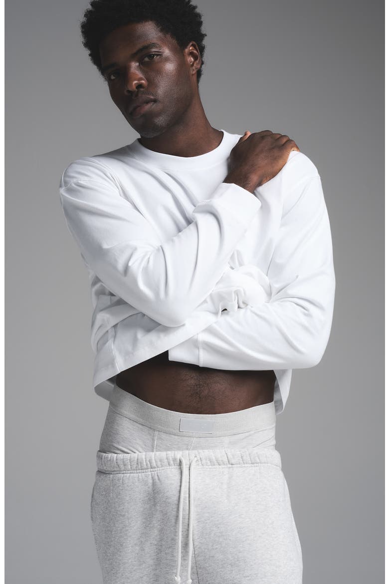 Relaxed Fit Long Sleeve T-Shirt, Alternate, color, CHALK