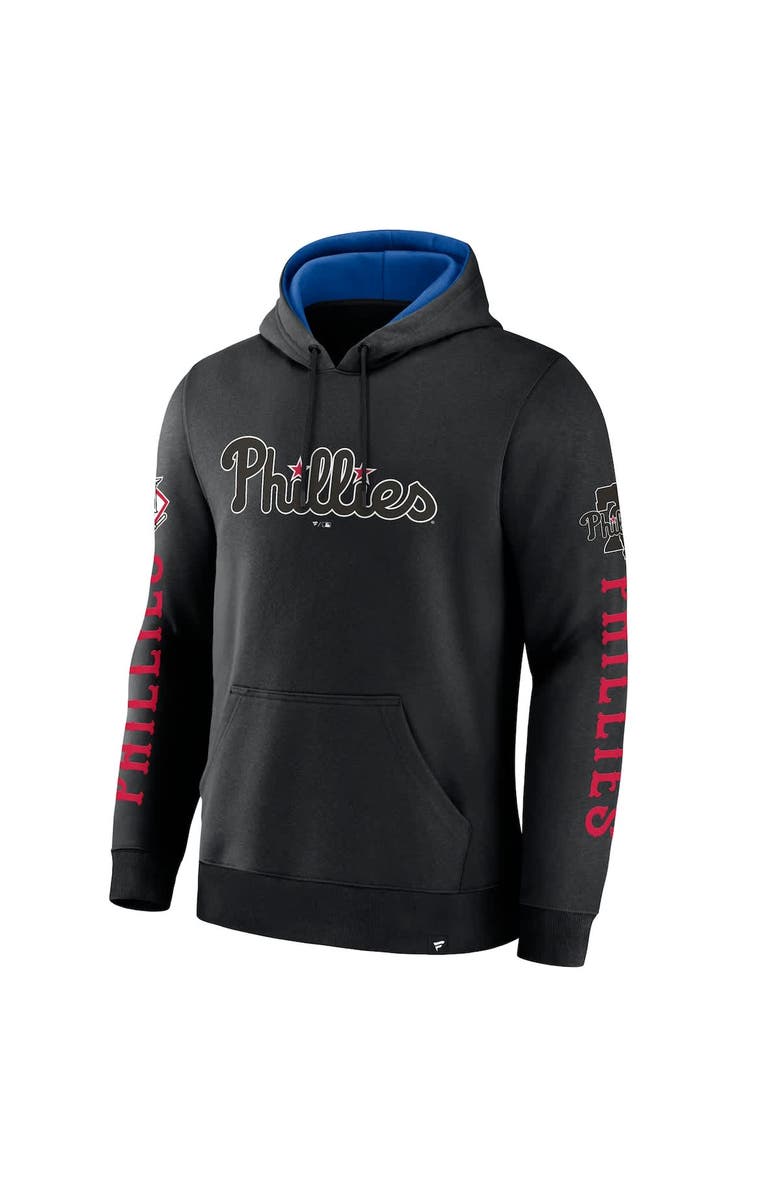 FANATICS Men's Fanatics  Black Philadelphia Phillies Big City Legacy Fleece Pullover Hoodie, Alternate, color, 