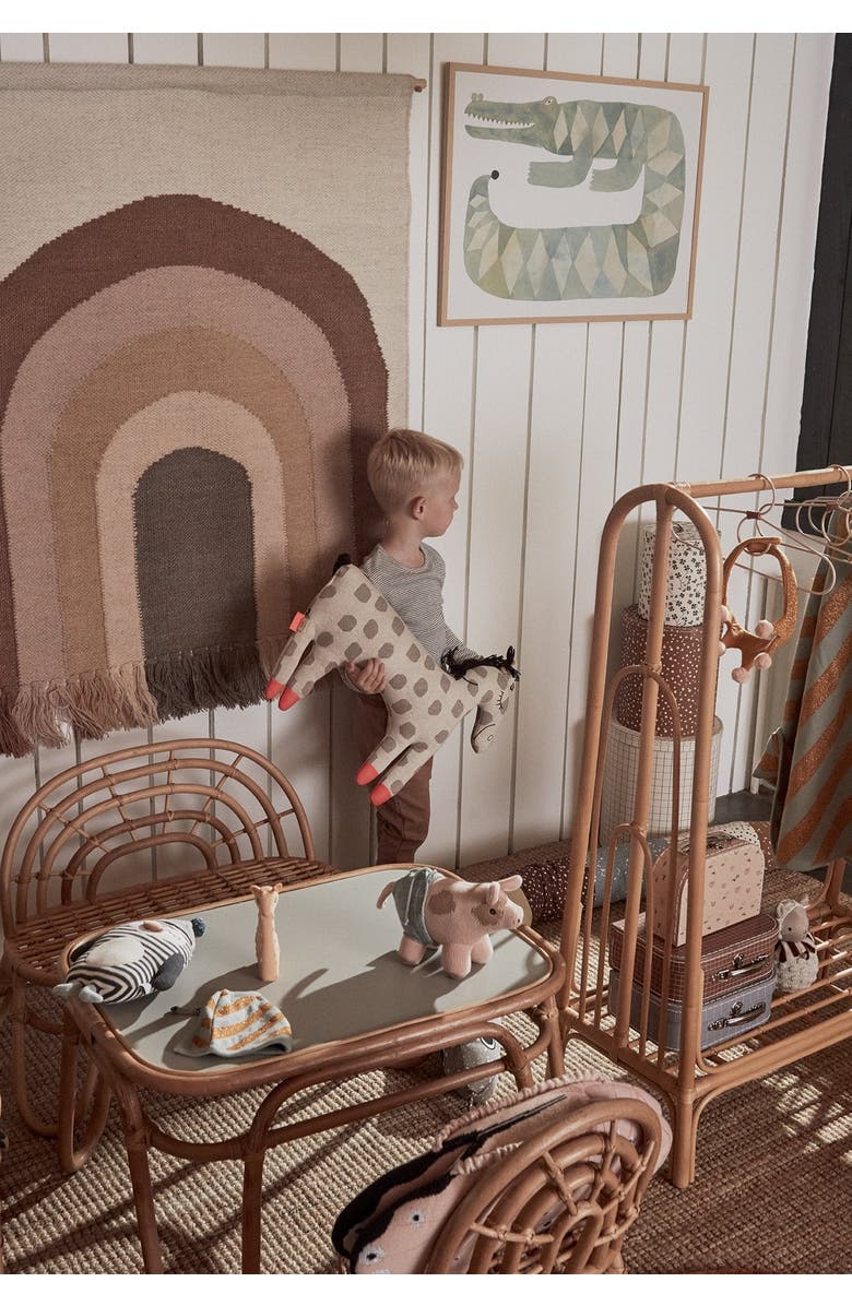 OYOY Hugo Mini Pig, Alternate, color, Rose