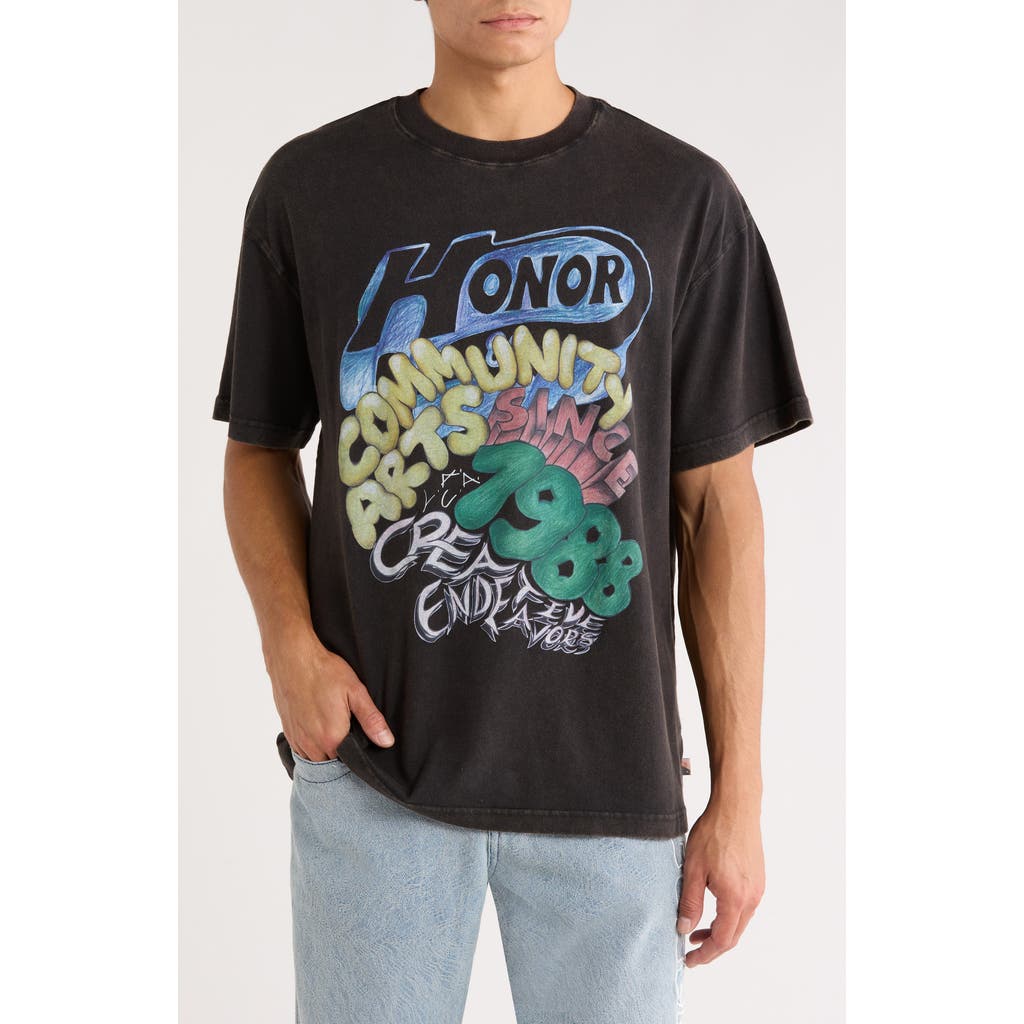 HONOR THE GIFT Comm Arts Creative Graphic T-Shirt in Black  product