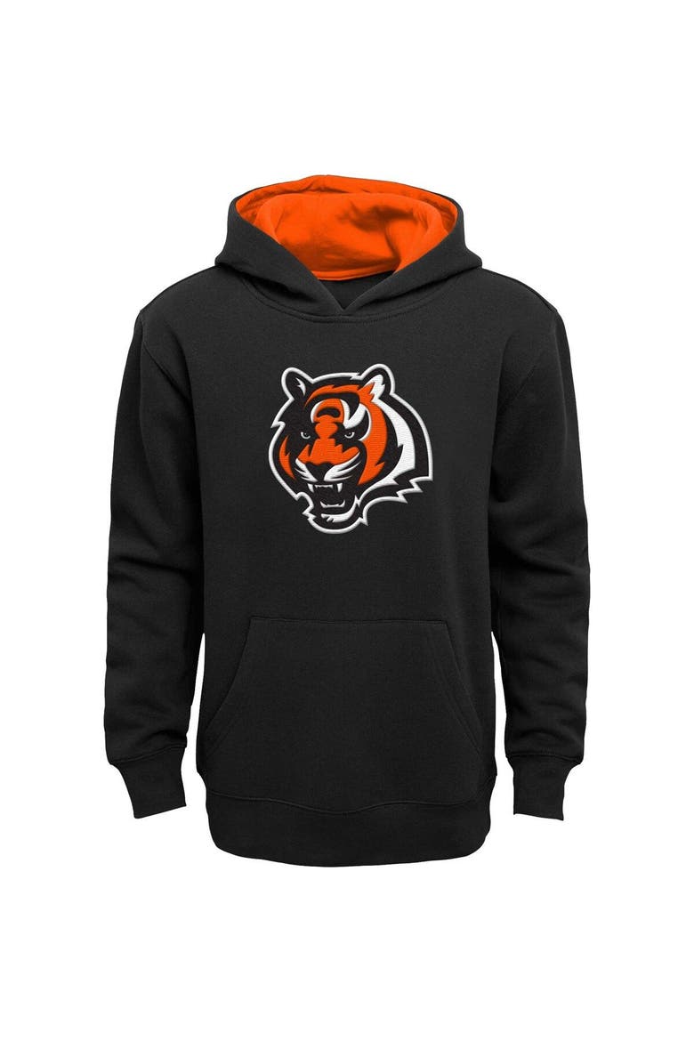 Youth Black Cincinnati Bengals Prime Pullover Hoodie, Main, color, Black