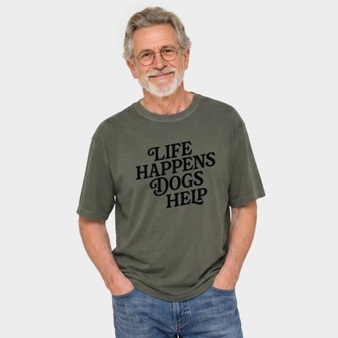 Life Happens Dogs Help Garment Dyed T-Shirt