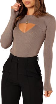 Petal & Pup Jupiter Cutout Rib Sweater