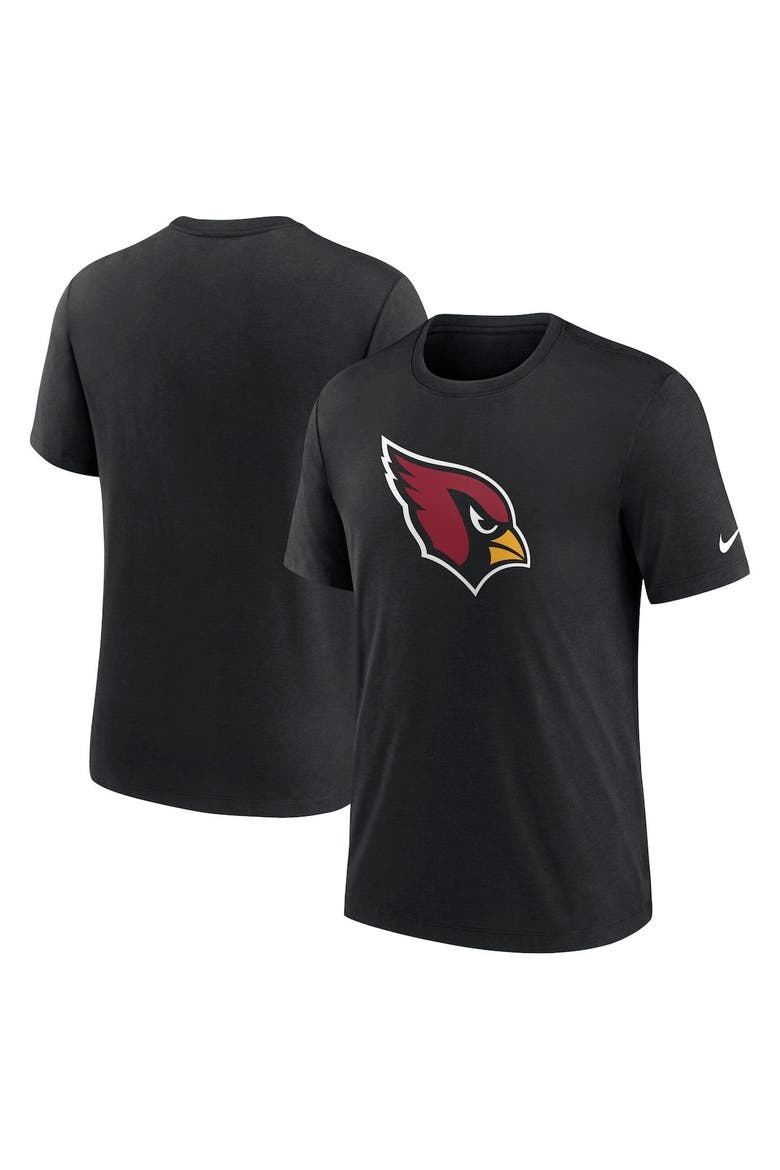 Men's Nike Black Arizona Cardinals Rewind Logo Tri-Blend T-Shirt, Main, color, Black