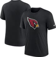 Nike Men's Nike Black Arizona Cardinals Rewind Logo Tri-Blend T-Shirt