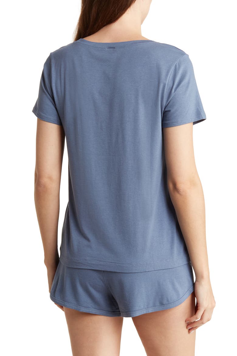 V-Neck T-Shirt & Shorts 2-Piece Pajama Set, Alternate, color, DXS SCORCHED DE