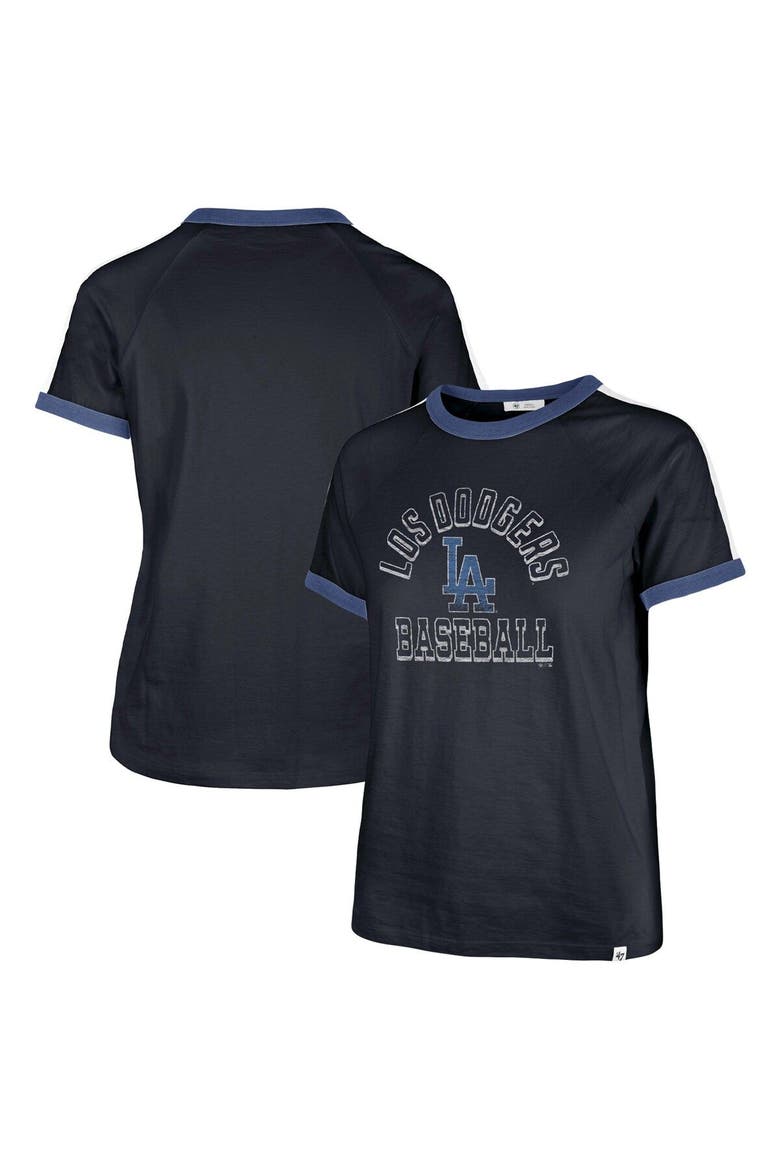 Women's '47  Navy Los Angeles Dodgers City Connect Sweet Heat Peyton T-Shirt, Main, color, Navy