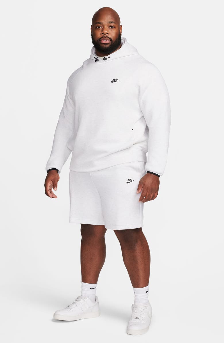 Nike Tech Fleece Sweat Shorts, Alternate, color, Birch Heather/ Black