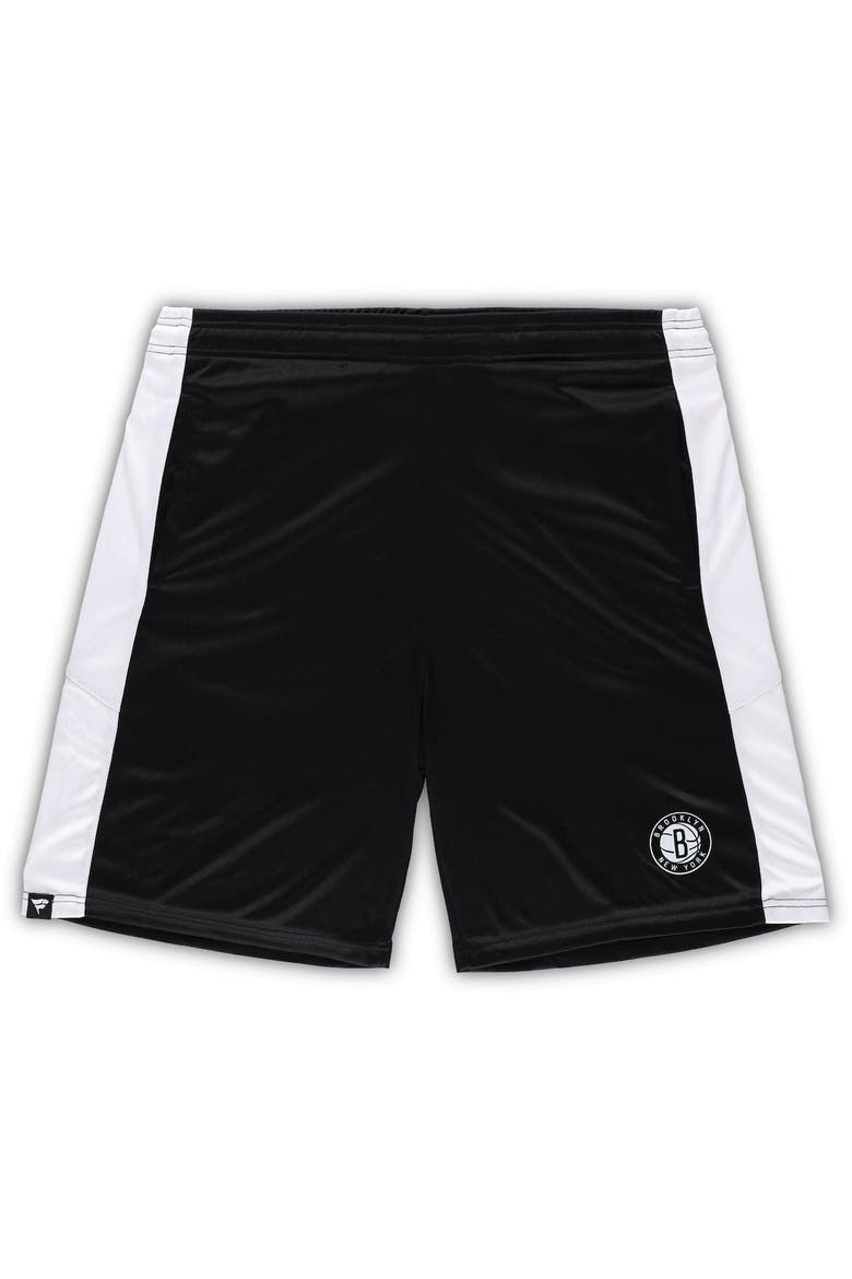 Men's Fanatics Branded Black Brooklyn Nets Big & Tall Champion Rush Practice Shorts, Main, color, Black