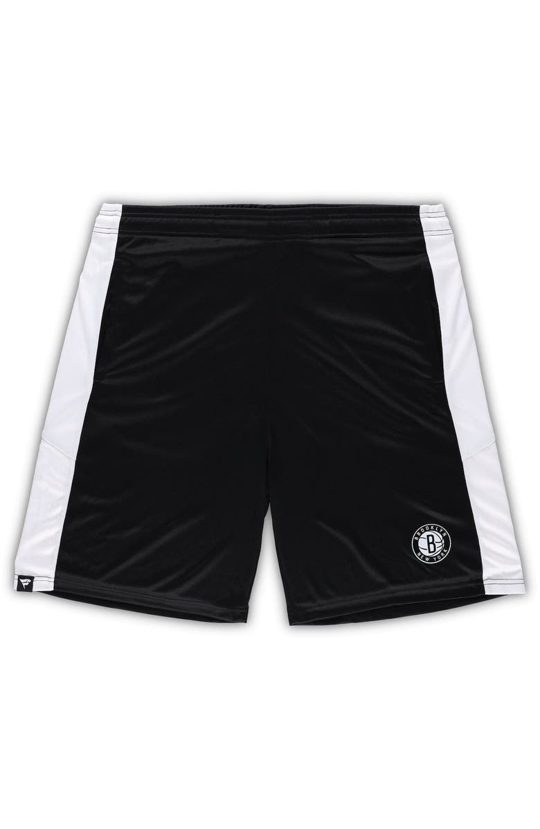 FANATICS Men's Fanatics Branded Black Brooklyn Nets Big & Tall Champion Rush Practice Shorts, Main, color, Black