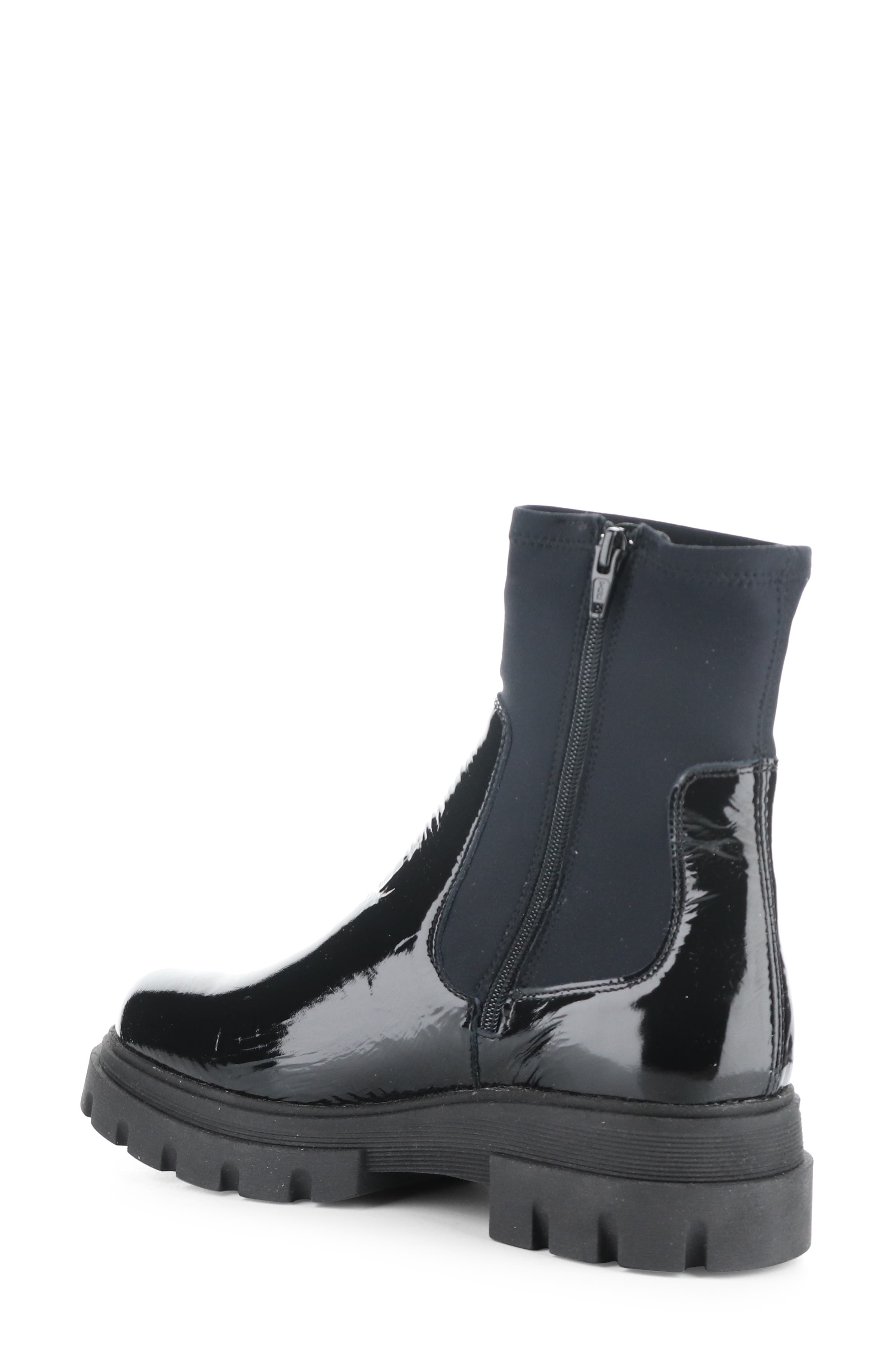 Bos. & Co. Five Waterproof Chelsea Boot, Alternate, color, Black Patent/Trico