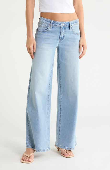 Low Rise Wide Leg Jeans