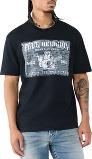 True Religion Brick Buddha Cotton Graphic T-Shirt