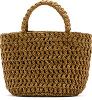 MANGO Woven Paper Basket Bag