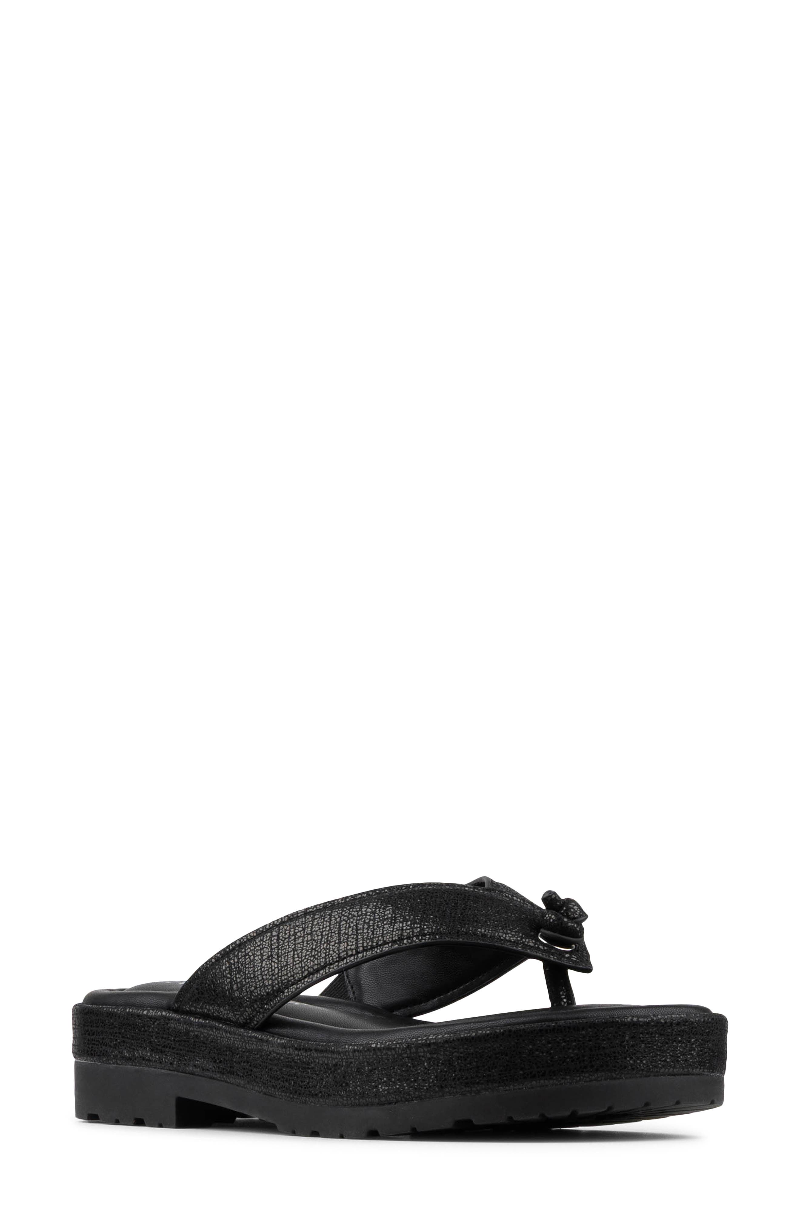 Donald Pliner Samiya Platform Flip Flop, Main, color, Black