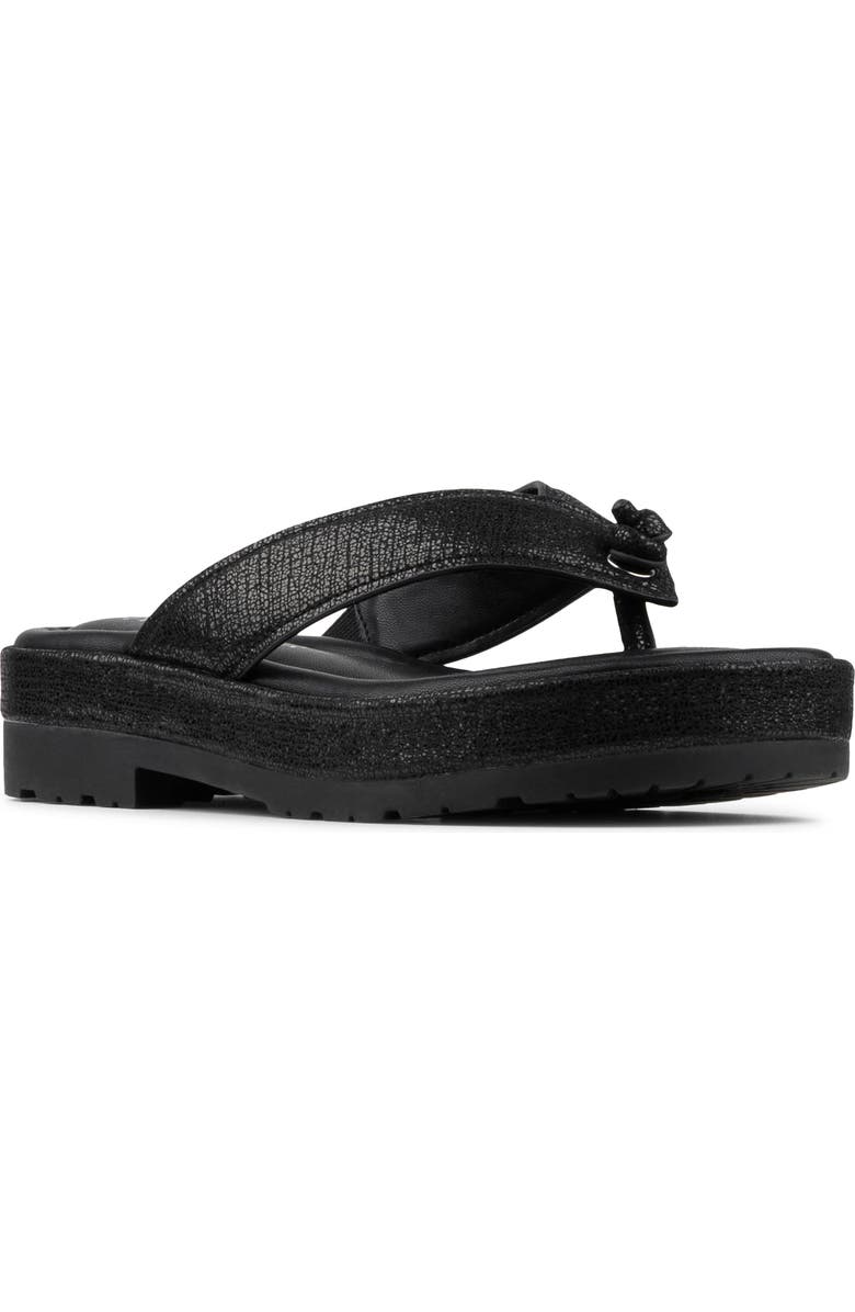Donald Pliner Samiya Platform Flip Flop, Main, color, Black