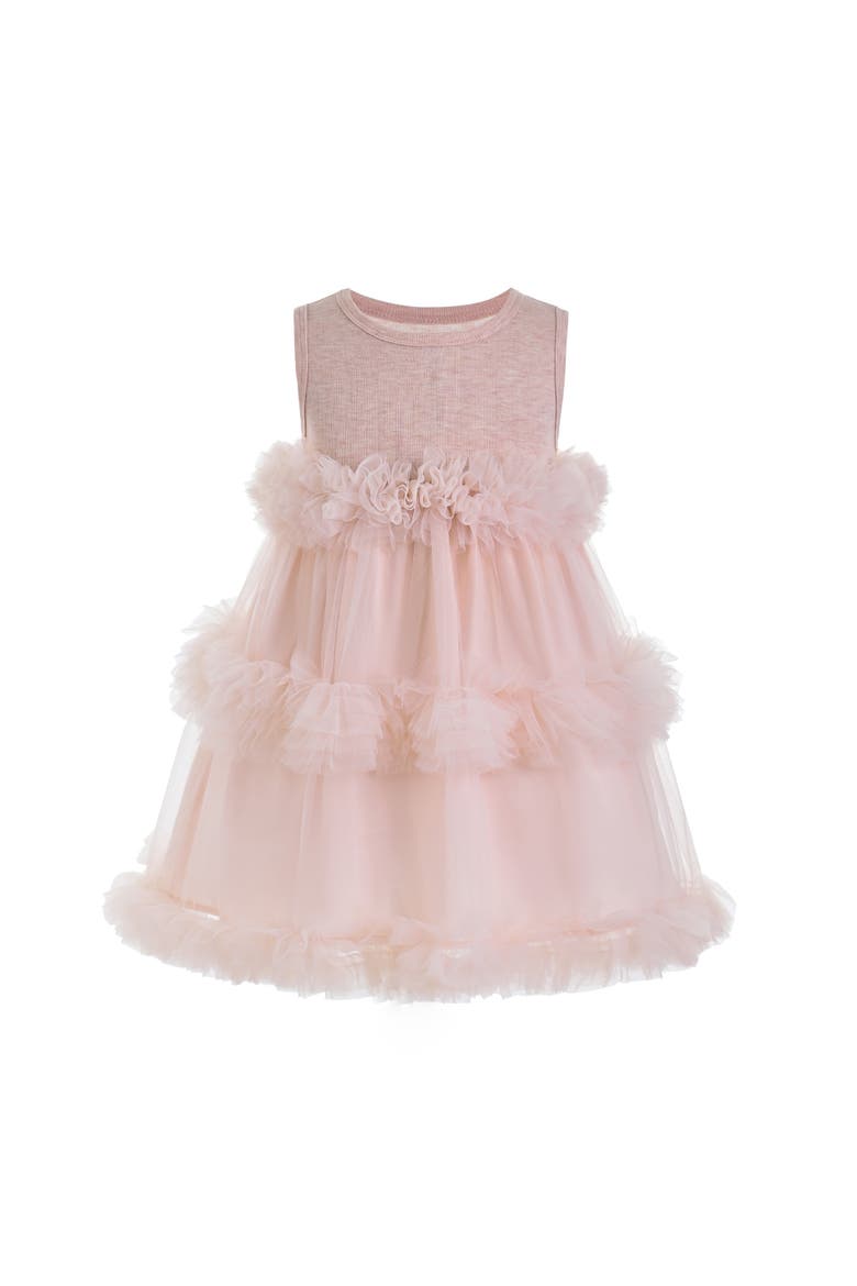 Norelia Ruffle Tulle Dress, Main, color, Pink