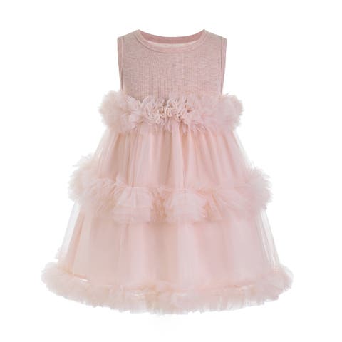 Norelia Ruffle Tulle Dress