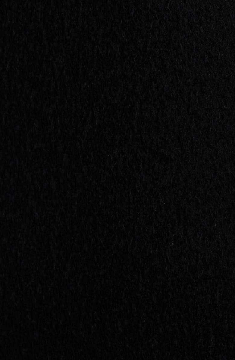 Via Spiga Hooded Wool Blend Belted Coat, Alternate, color, Black