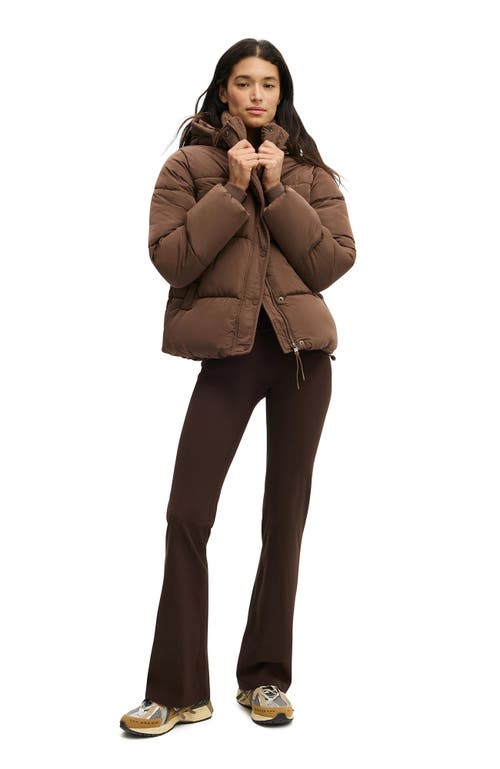 Cotton On Body Active The Mother Puffer Removable Hood Jacket In Brown