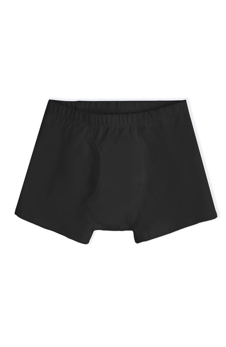 Mightly Organic Cotton Boys Boxer Brief Underwear 3-pk, Alternate, color, Black, White Heather Gray