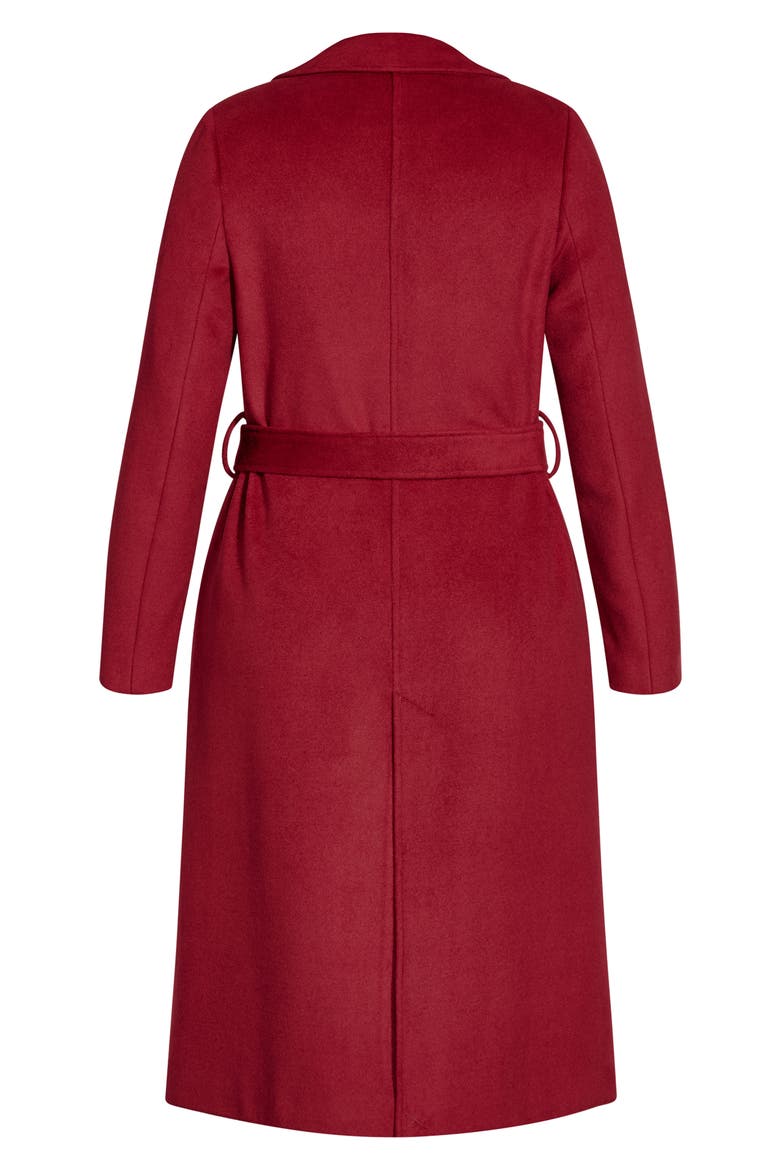 Money Maker Coat, Alternate, color, CERISE