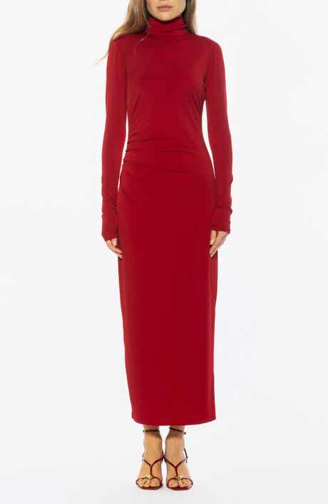 Alexia Admor Veda Long Sleeve Mock Neck Dress