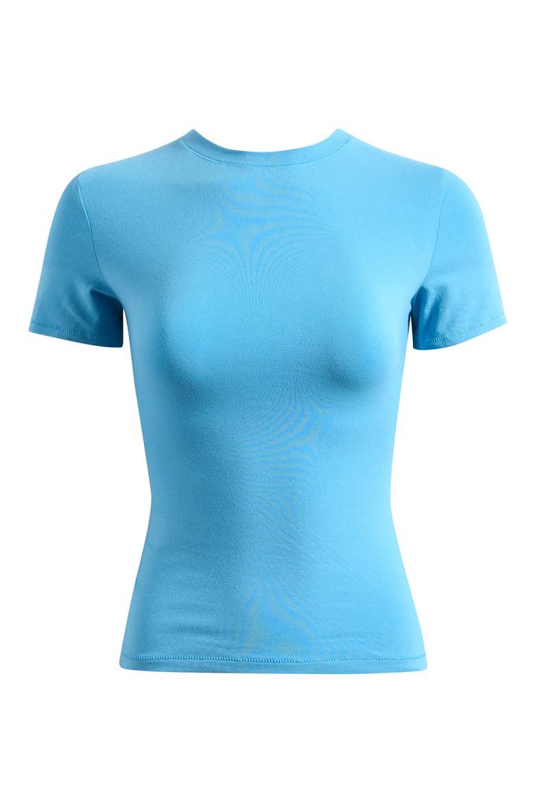 Stretch Cotton Jersey T-Shirt, Alternate, color, WATER