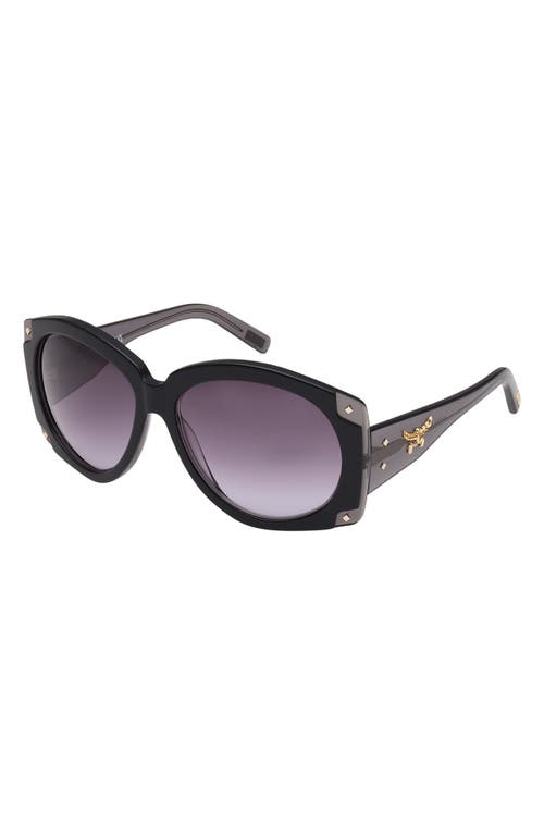 Mcm Smoke Gradient Oval Unisex Sunglasses Mw0005 05b 61 In Black