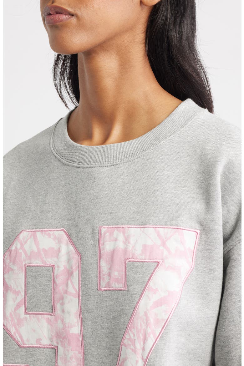 97 Appliqué Graphic Sweatshirt, Alternate, color, HEATHER GREY