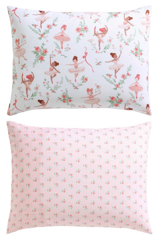Laura Ashley Ballerina Divas 3-piece Twin Microfiber Comforter & Sham Set In Pink