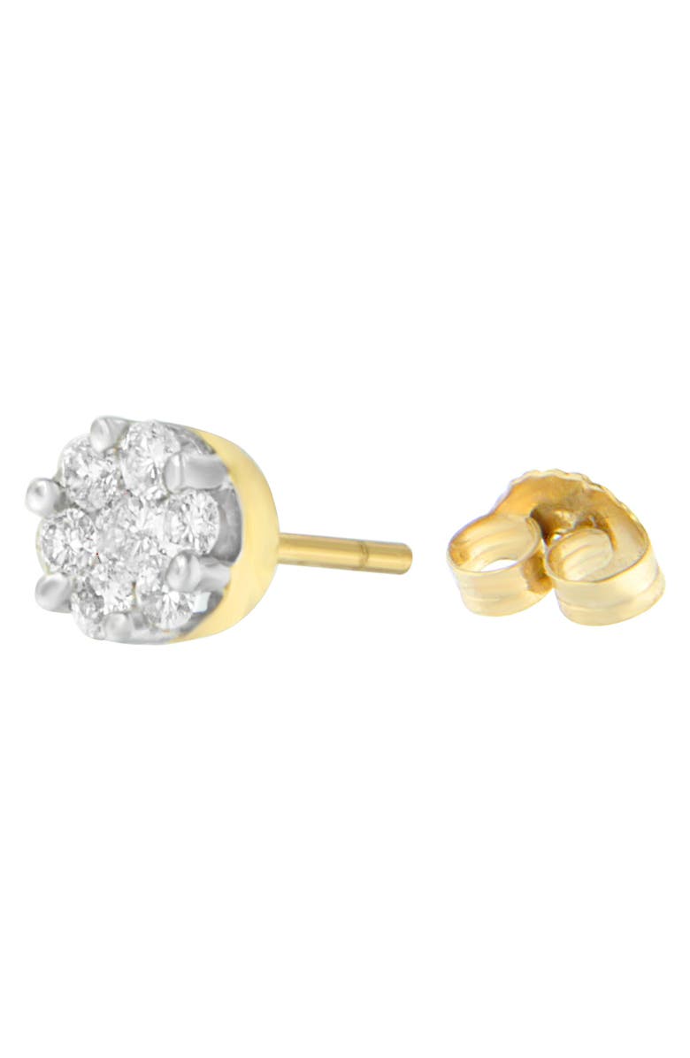 Haus of Brilliance 14K Yellow Gold 3/4 Ct Round Diamond Stud Earring, Alternate, color, Yellow