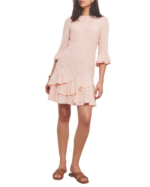 Floral Print Ruffle Mini Dress