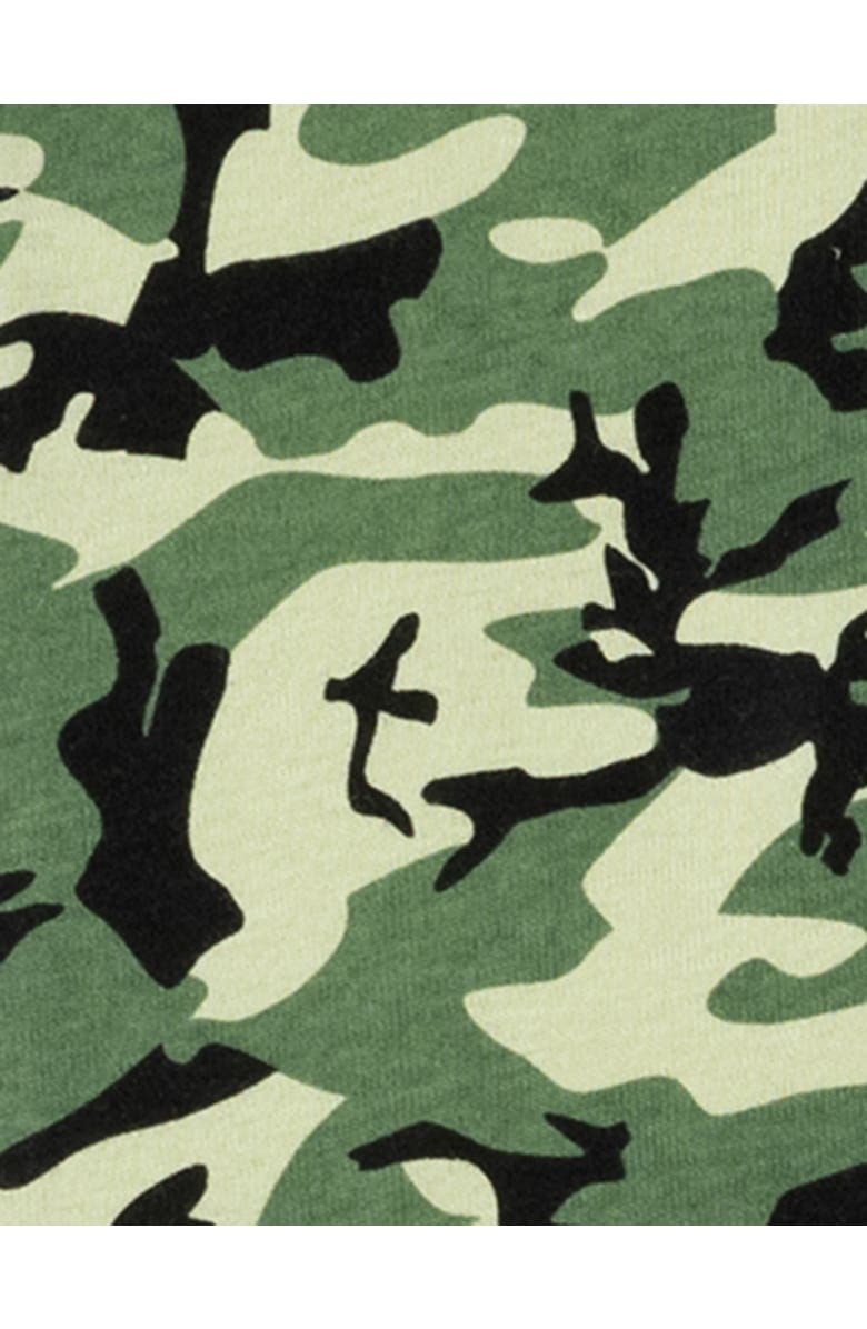 Leveret Kids Footed Cotton Matching Family Pajamas, Whimsy & Fantasy Prints, Alternate, color, Camouflage