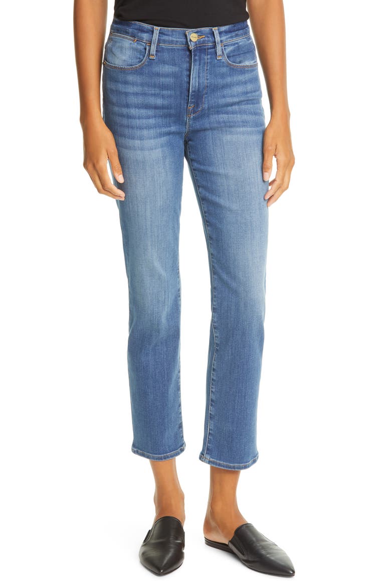 Le High Straight Leg Jeans, Main, color, BONHILL