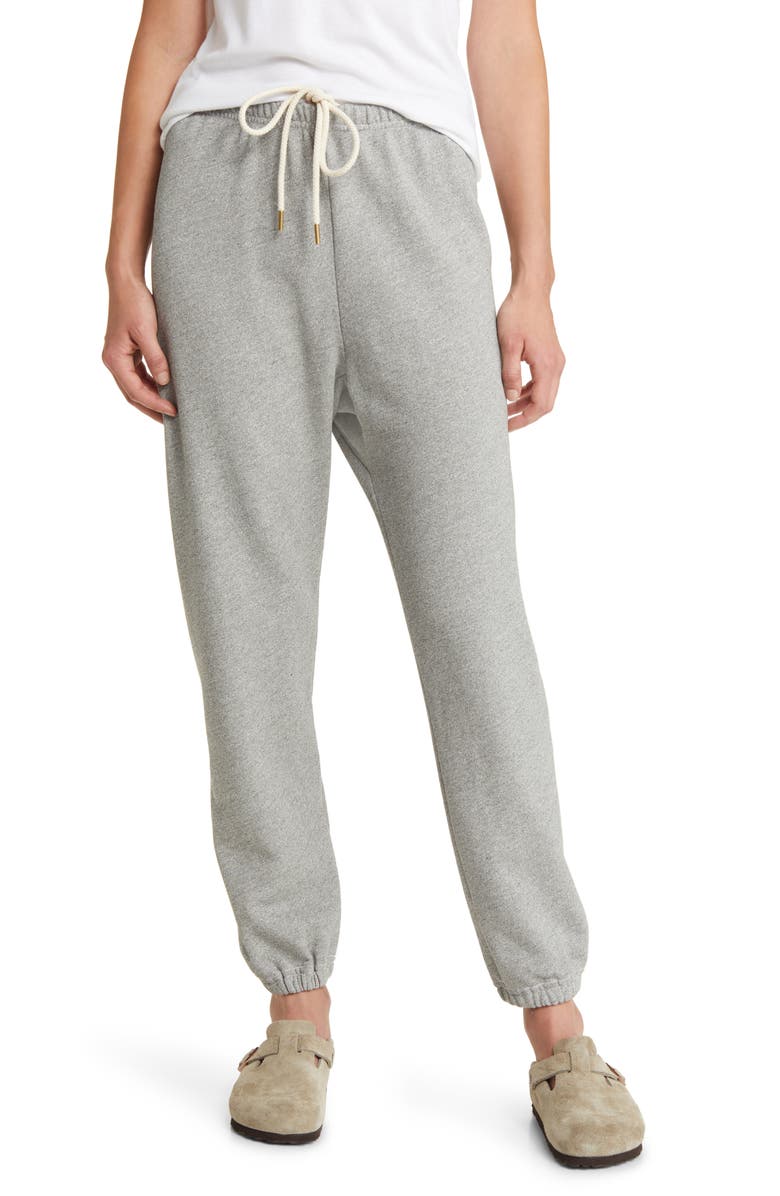THE GREAT. The Stadium French Terry Sweatpants, Main, color, 