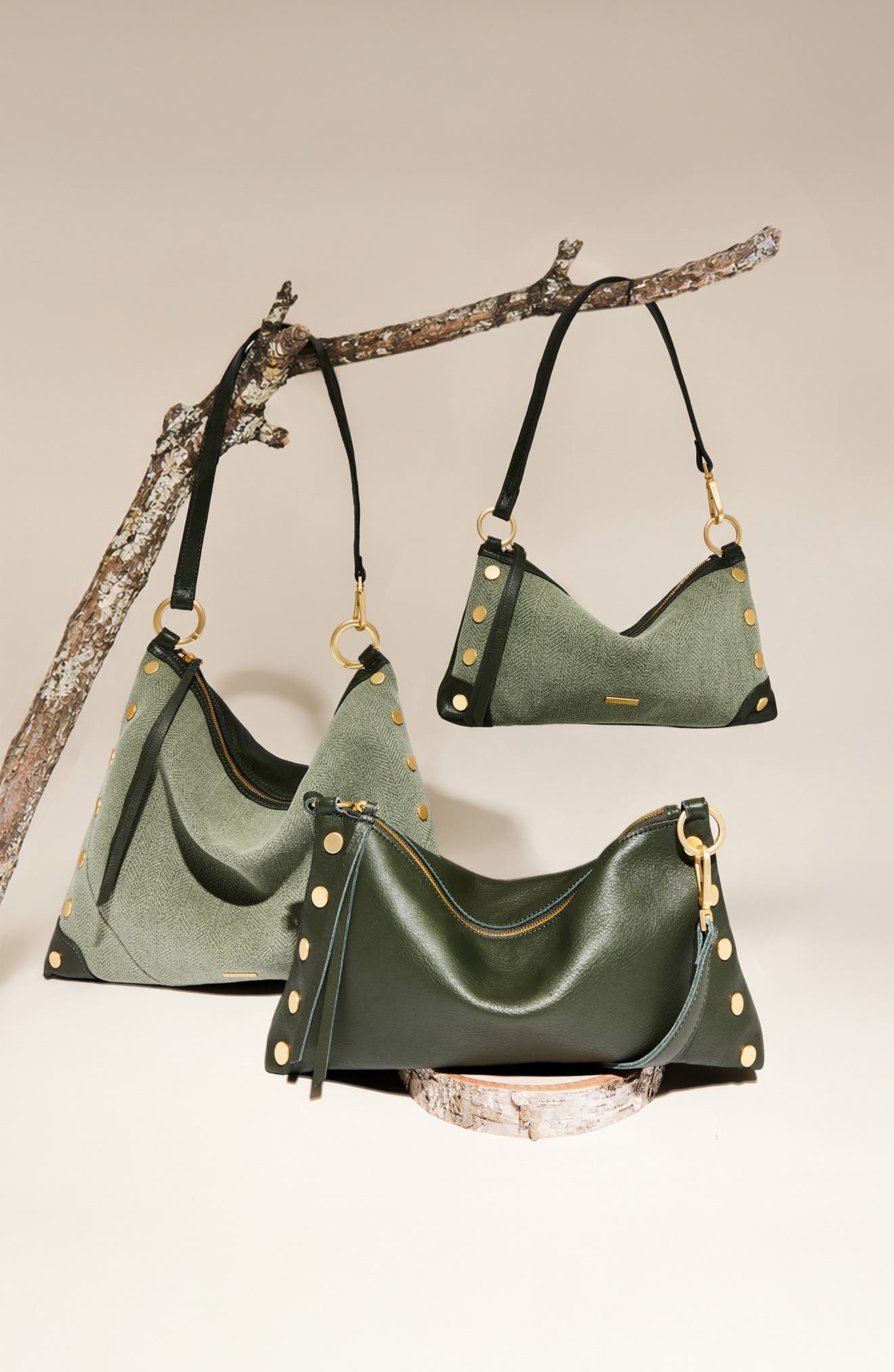 Kyle Large Leather Trim Shoulder Bag, Alternate, color, TWIN CREST/ BRUSHED GOLD