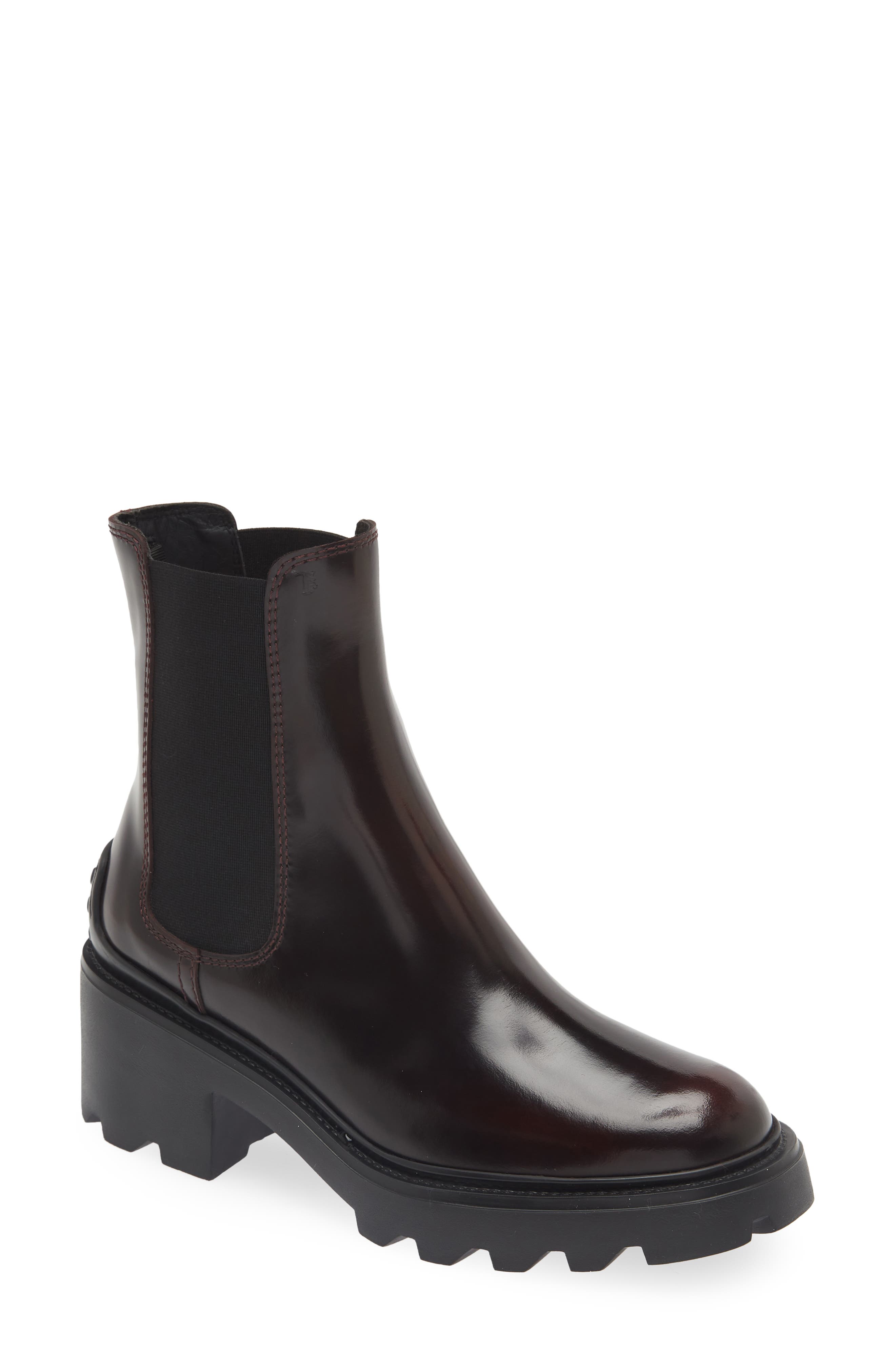 Tod's Lug Sole Chelsea Boot, Main, color, 