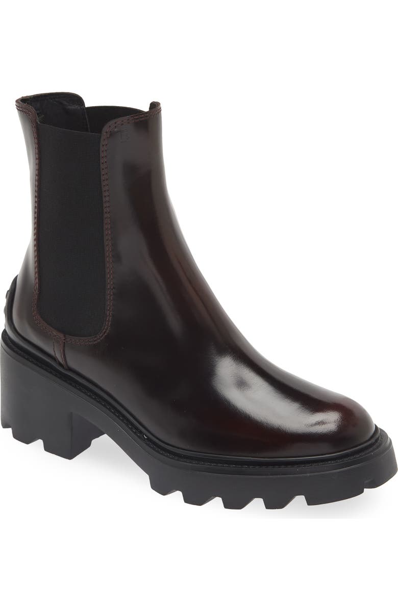 Tod's Lug Sole Chelsea Boot, Main, color,