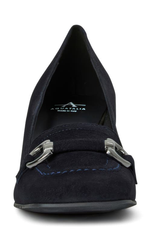 Aquatalia Corrina Loafer Pump In Black